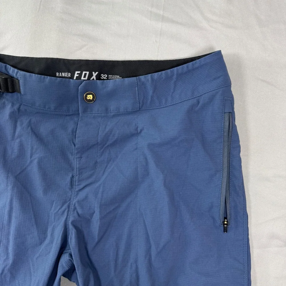 Fox Racing Ranger Lined Mountain Bike Shorts Mens 32 Blue Cycling Ripstop